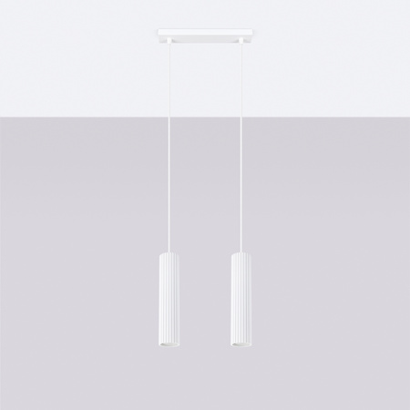 Decke Hängelampe Tuba Spot 2x GU10 Weiß Carbon Deep Space SL.1536 Sollux