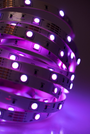 LED-Strip, LED-Streifen 12V 36W 150LED 5050 10mm 5m RGB LUMILED