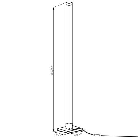 Stehlampe 7W RGB Farbwechsel Musik-Fernbedienung