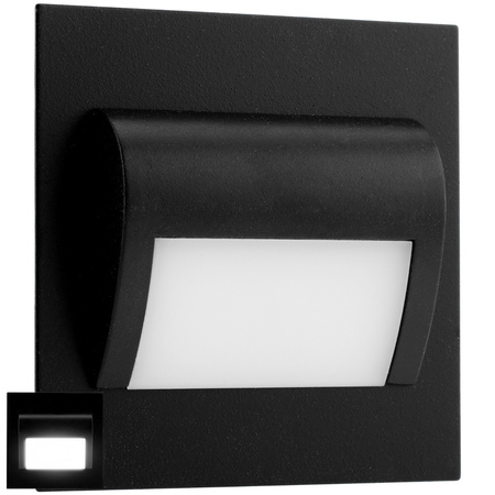 DECORUS 9 LED 1,2W Schwarz ProVero Kalttreppenleuchte