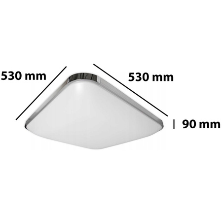 PLAFON LED Deckenleuchte Square PARYS 36W 3000K-6500K 53cm + Fernbedienung