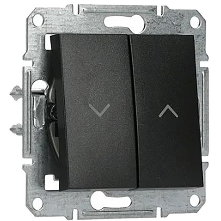 Rollladenschalter ohne Rahmen doppelt Asfora IP20 Anthrazit