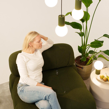 Tischlampe G9 Rund Olive Modern Matt Halo Sollux