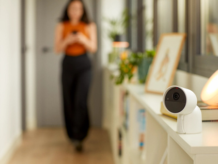 Innenbereich 2K QHD 1440p CMOS Weiß Zigbee WiFi SMART Sicherheitskamera Kabelgebundene IP Kamera Sicher Philips HUE