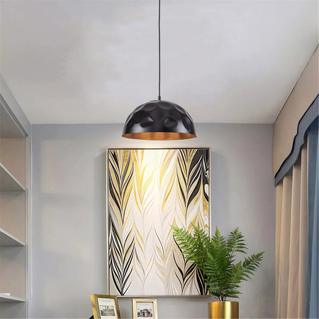 HEMISPHERE 6777 Nowodvorski Schwarz und Gold E27 Stahl Pendelleuchte ?34 cm Modern