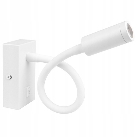 LED-Wandleuchte Flexible Lesewandleuchte LEO 3W 4000K Weiß