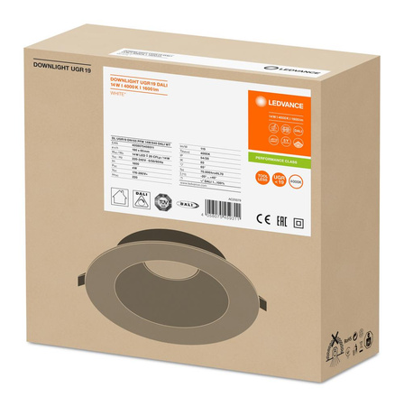 LED-Panel bündig montiert Spot-Leuchte 14W 1600lm 4000K Neutral dimmbar Mesh White Downlight Ledvance