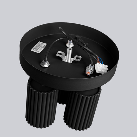 Plafond Deckenleuchte Tuba Spot 3x GU10 Schwarz Carbon Deep Space SL.1582 Sollux