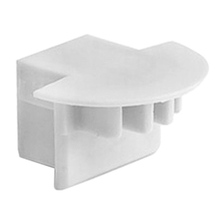 Endkappe für PDS4-K Profil mit Loch, Grau LUMILED