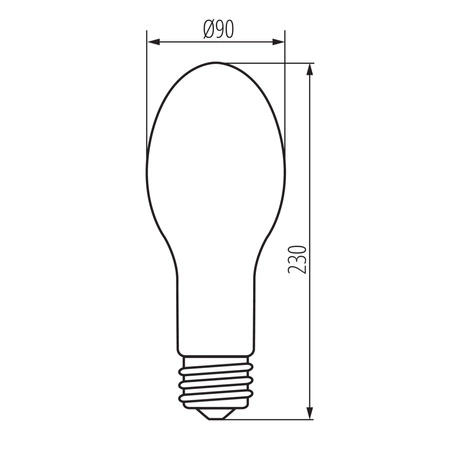LED-Glühbirne E40 36W = 327W 6000lm Neutral Clear XLED Filament Kanlux
