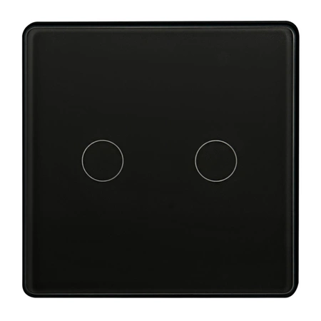 Doppel-Touch-Schalter mit Kondensator Schwarz Tuya Smart WiFi Sanico Goldlux