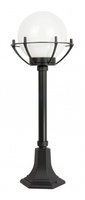 Outdoor-Gartenlampenmast LATERNE E27 Kugeln mit Korb 200 K 5002/3/KPO 72 cm schwarz Su-Ma