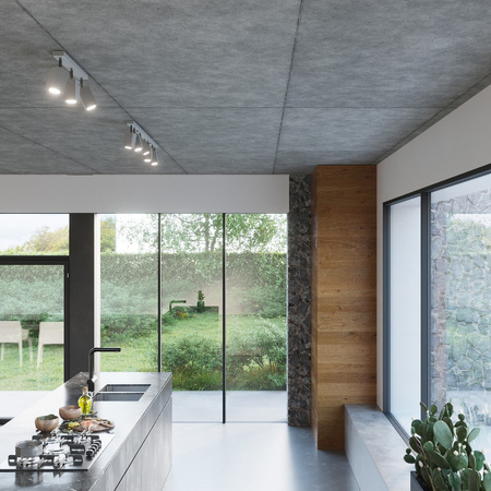 LED MERIDA GU10Wandleuchte Moving grey SOLLUX