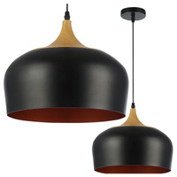 Lumina Masterled E27 Schwarz-Gold-Bronze Pendel-Deckenleuchte
