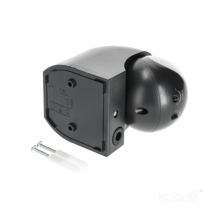 PIR-Bewegungs- und Dämmerungsmelder LX40 180ST BLACK KOBI