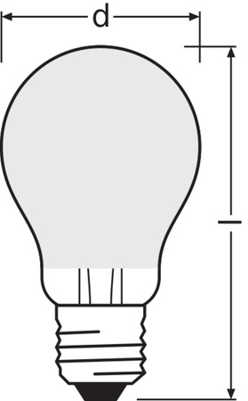 LED Lampen A60 E27 5.8W = 60W 806lm 2700K Warmweiß FILAMENT DIMMABLE LEDVANCE
