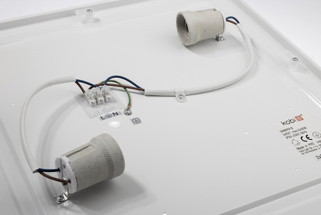 Plafond LED-Deckenleuchte SAMIRA B 2x E27 41cm IP20 Schwarz KOBI