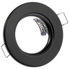Einbaustrahler GU10, MR16 Einbauspot HALOGEN Runde Fest Schwarz Blech LUMILED