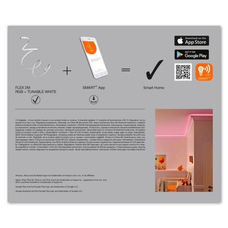 INTELLIGENTER LED Streifen 8,5 W RGB+CCT 2 m SMART+ WiFi Flex LEDVANCE