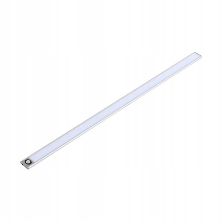 LED-Unterschrankleuchte Möbelleiste 3W 4500K 60cm mit Bewegungsmelder Silber