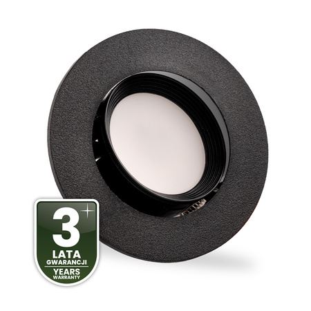 Einbaustrahler GU10, MR16 Einbauspot HALOGEN Runde beweglich Schwarz VENTUS LUMILED