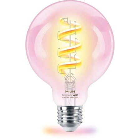 LED-Lampe E27 G95 6.3W = 40W CCT + RGB FILAMENT SMART WiFi Philips WiZ