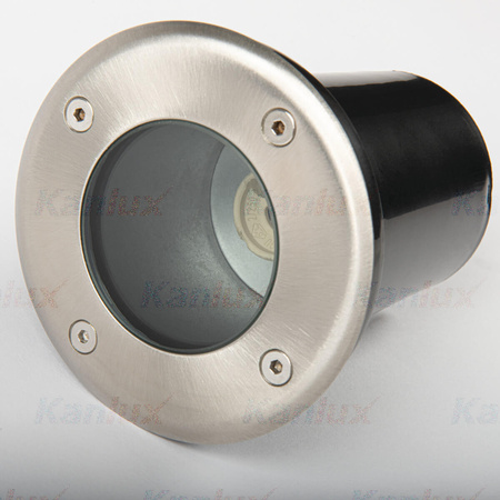 Garten-Überlauf-Bodenleuchte MORO N GU10 IP67 Rund Silber Kanlux