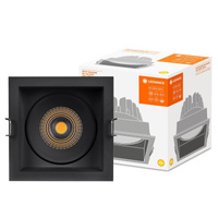 LED-Panel bündig montiert Spot-Leuchte 8W 650lm CCT Mesh schwarz Darklight Ledvance