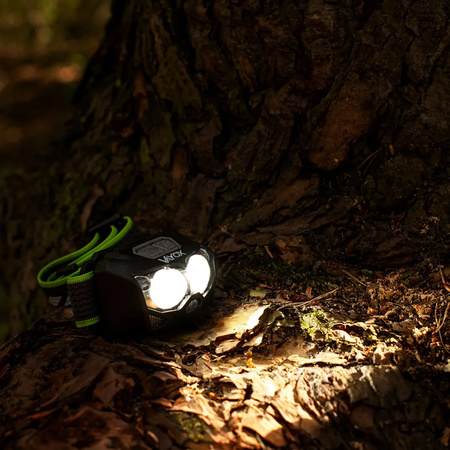 COB XTE LED-Stirnlampe wiederaufladbar USB IP65 professionell Vayox