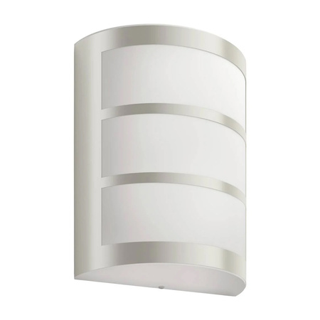 PYTHON 3.8W 2700K warm IP44 Silber PHILIPS Garten LED Wandlampe