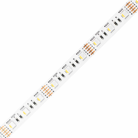 LED-Strip, LED-Streifen 12V 72W 300LED 5050 12mm 5m RGB + kalt LUMILED