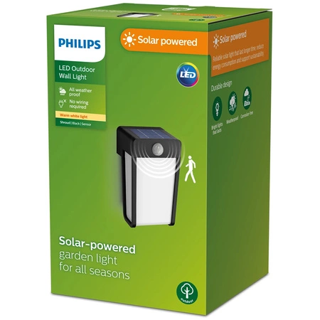 Außenwandleuchte LED Solar Bewegungssensor 2700K IP44 PHILIPS