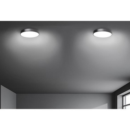 Decken LED Deckenleuchten, Wandleuchte, rund, 3300 lm, 40 W, 4000 K, IP22, Schwarz