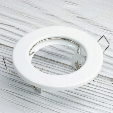 Einbaustrahler GU10, MR16 Einbauspot HALOGEN Runde Fest Weiß Blech ARDALI LUMILED