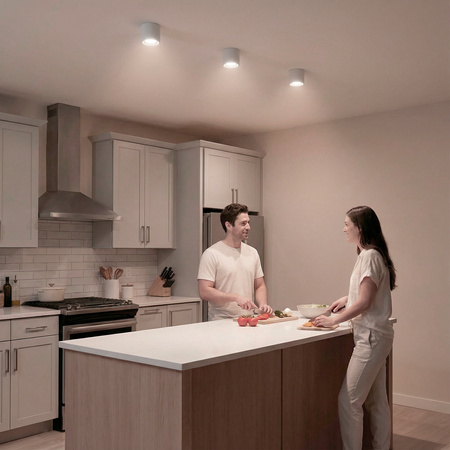 HALOGEN-Anbauleuchte SUNLA Tuba Gx53 LED Spot Wandleuchte Zylinder Weiß LUMILED