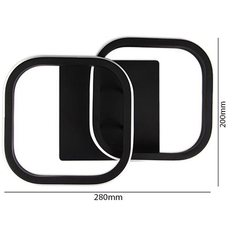 LED Kronleuchter Deckenleuchte 16W NEBULA GEMINI Schwarz