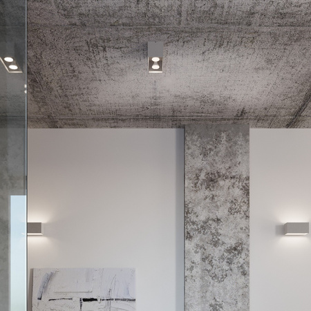 Wandleuchte QUAD MAXI 2xG9 Up-Down Rectangular Minimalist Schwarz SOLLUX