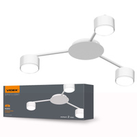 Kronleuchter Deckenleuchte 3x GX53 LED Weiß Modern Videx