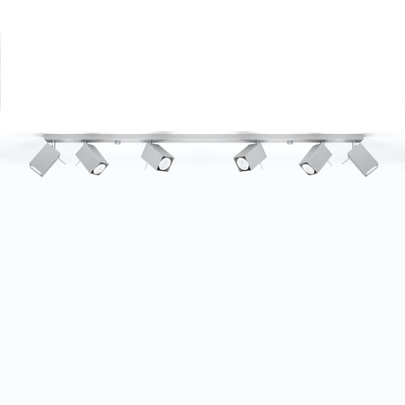MERIDA Deckenleuchte 6xGU10 Reflektor Halogen Leuchte Beweglich 118cm Grau SOLLUX