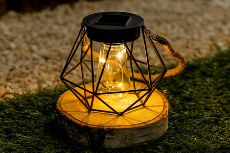 LED Solar Hängelampe Outdoor Gartenlaterne 3000K IP44 Dämmerungssensor