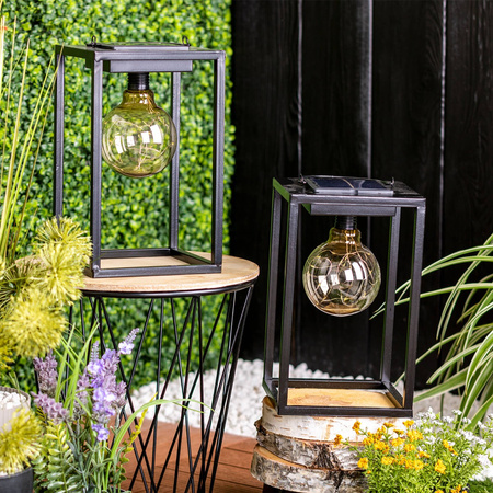 LED-Solarlampe für den Außenbereich Garten stehend Hängelaterne 3000K IP44 26 cm Dämmerungssensor