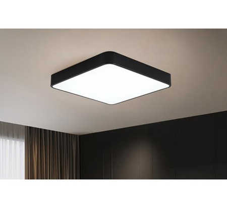 Decken-LED-Wandleuchte quadratische Halterung 3300lm 40W 4000K IP22 Schwarz