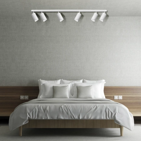 Wand- und Deckenstrahler Leuchte 6x GU10 Weiß IP44 TURYN Sanico Goldlux