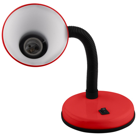 Schreibtischlampe E27, Tischlampe Verstellbar Rot SARA LUMILED