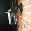 Wandleuchte Außen E27, Hängende Gartenlaterne Schwarz BELLIS LUMILED