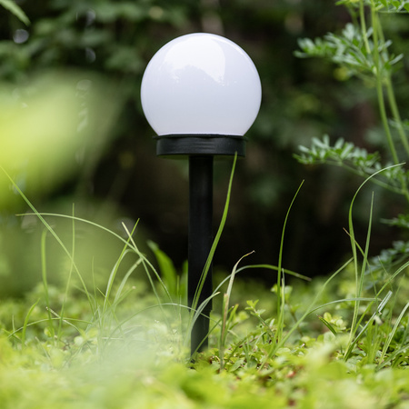 LUMILED LED Solar Gartenlampe ATRIS Driven White Ball 10cm RGB