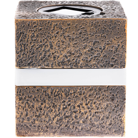 LED-Solarlampe für den Außenbereich Garten stehender Stein 3000K IP44 12 cm Dämmerungssensor