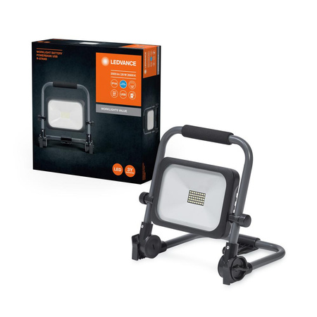Tragbarer LED-Arbeitsstrahler Halogen Akku 20W Worklight Ledvance