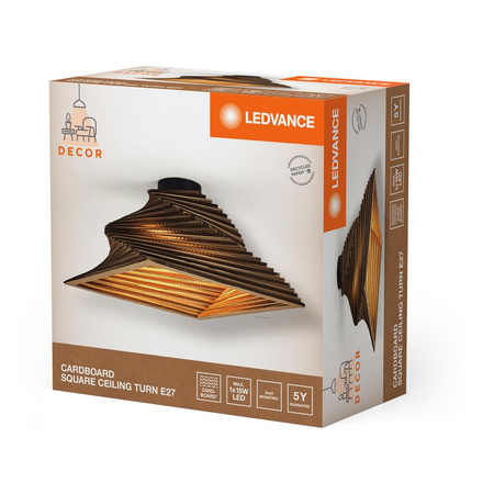 Dekor E27 Karton Braun Dekor Ledvance Deckenleuchte