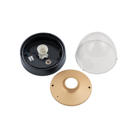 Außendecken-Gartenleuchte NOOK 7976 E27 IP44 Spot Schwarz und Gold Nowodvorski